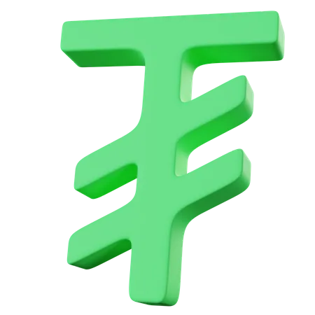 Tugrik  3D Icon