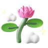tulip flower 3d illustration
