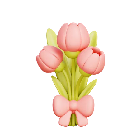 Tulip Flowers  3D Icon