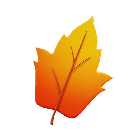 Tulip poplar leaf  3D Icon