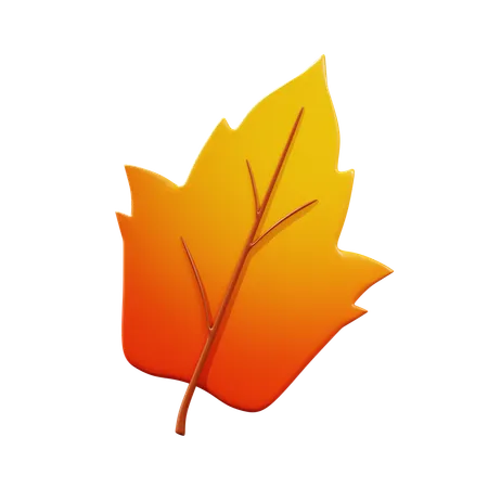 Tulip poplar leaf  3D Icon