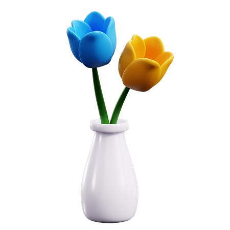 Tulip Pot  3D Icon