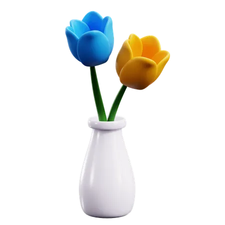 Tulip Pot  3D Icon