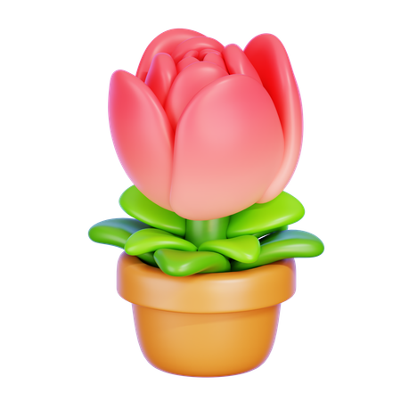 Flor tulipa  3D Icon