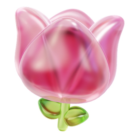 Tulipa rosa  3D Icon