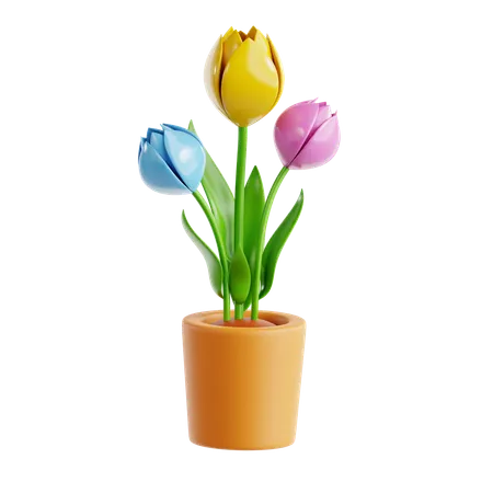 Tulipán  3D Icon
