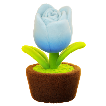 Flor de tulipanes  3D Icon