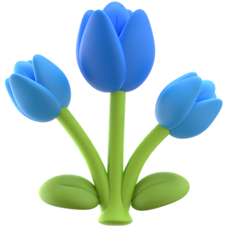 Fleur de tulipe  3D Icon