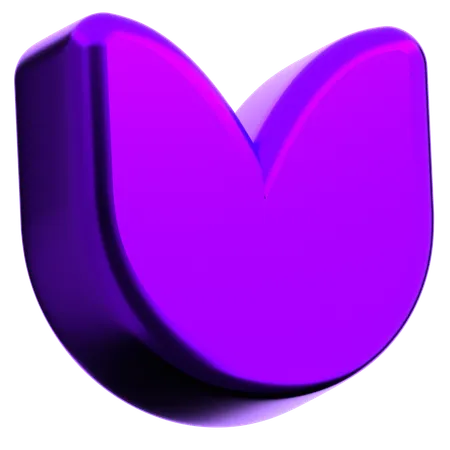 Forme abstraite de tulipe  3D Icon