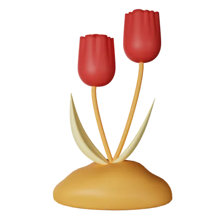 Tulpe  3D Icon
