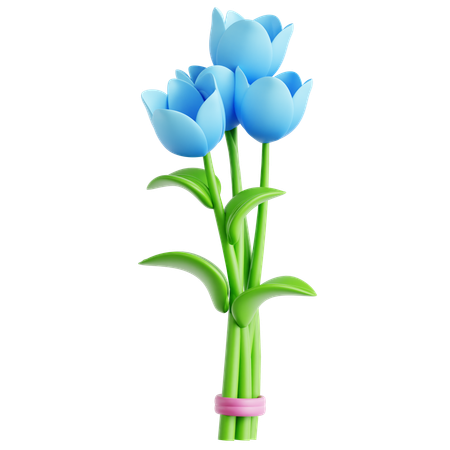 Tulpenblumenstrauß  3D Icon