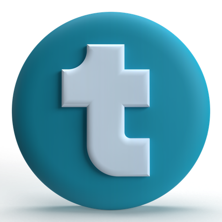 Tumblr  3D Icon