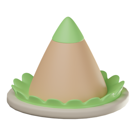 Tumpeng Rice  3D Icon