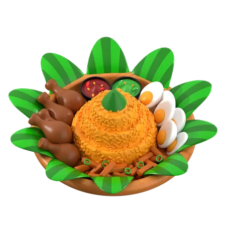 Tumpeng Rice  3D Icon