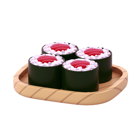 Tuna Hosomaki  3D Icon