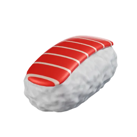 Tuna Nigiri Sushi  3D Icon