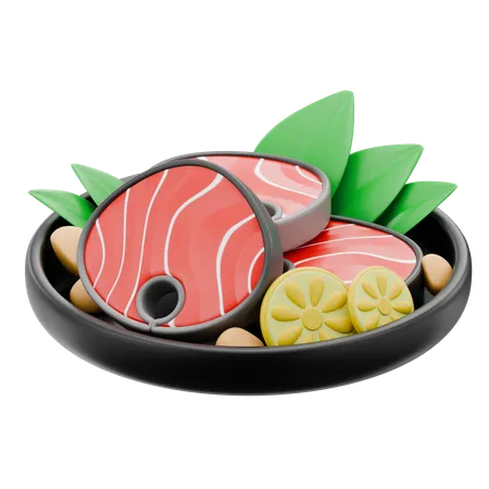 マグロステーキ  3D Icon