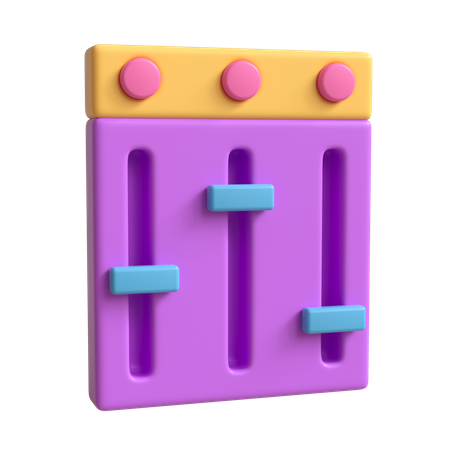 Mélangeur de réglage  3D Icon