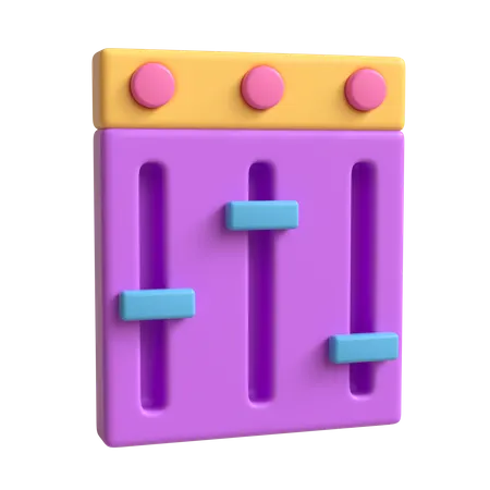 Mélangeur de réglage  3D Icon