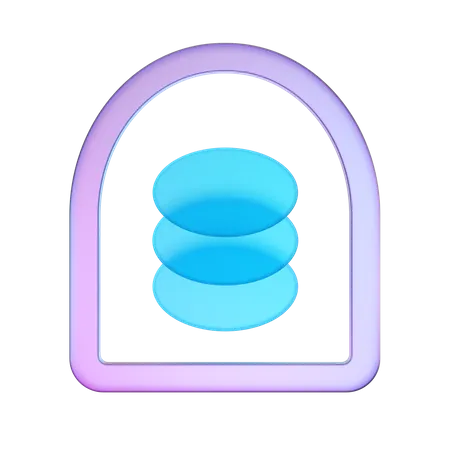 Túnel de datos  3D Icon