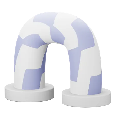 Túnel de juegos  3D Icon
