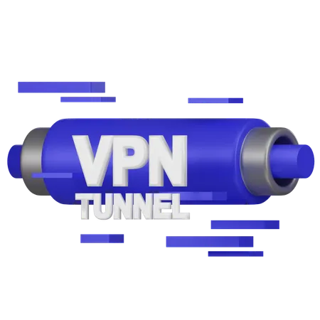 Túnel vpn  3D Icon