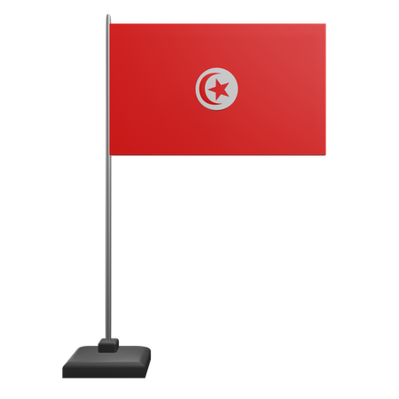 Tunesien flagge  3D Icon