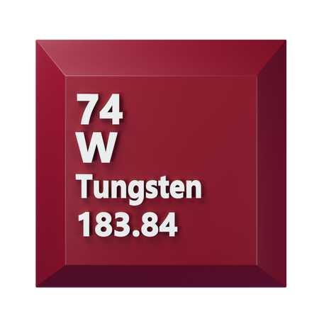 Tungsten  3D Icon