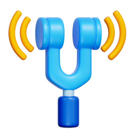 Tuning fork  3D Icon