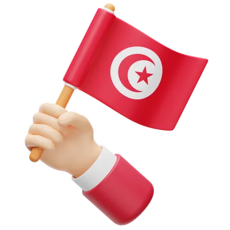 Tunisia Flag  3D Icon