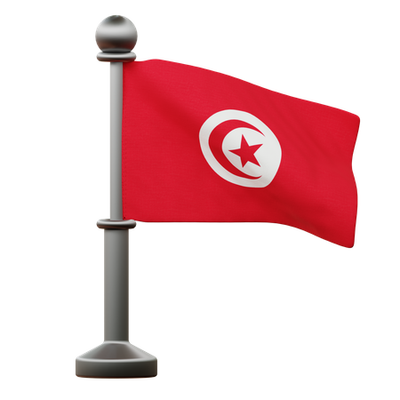 Tunisia Flag  3D Icon