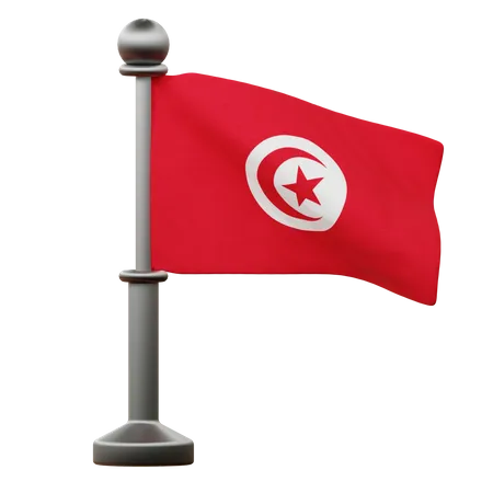 Tunisia Flag  3D Icon