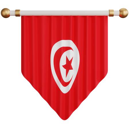 Tunisia Flag  3D Icon