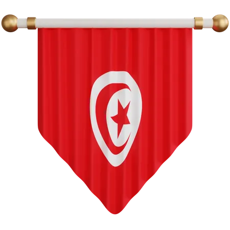 Tunisia Flag 3D Icon