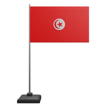 Tunisia Flag  3D Icon