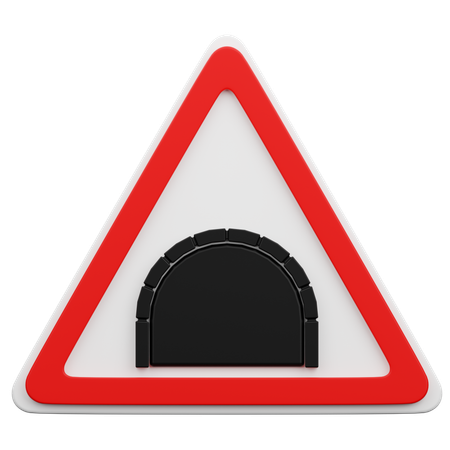 Tunnel voraus  3D Icon