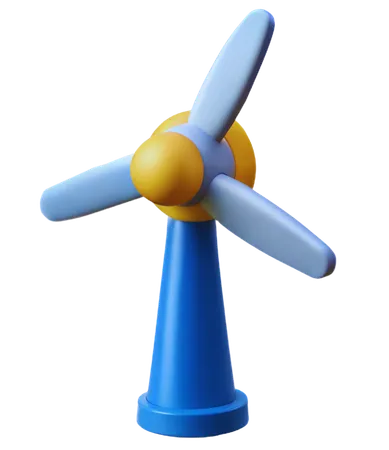 Turbina eólica  3D Icon