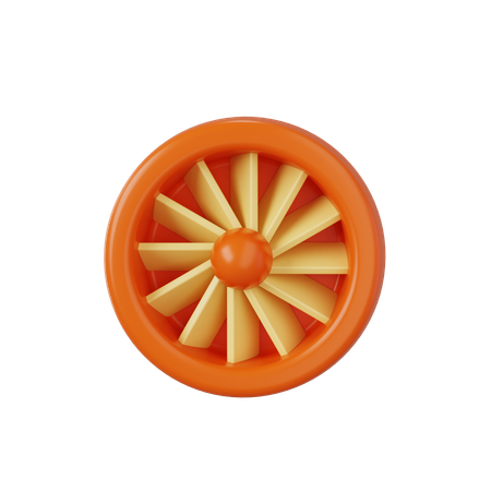 Turbine  3D Icon