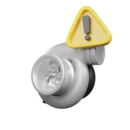 Turbo Engine Warning  3D Icon