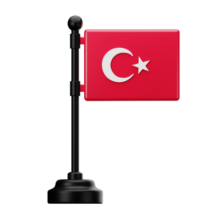 Türkei Flagge  3D Icon