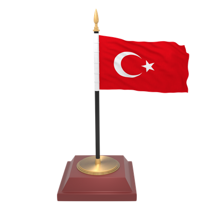 Türkei Flagge  3D Icon