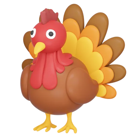 Turkey Bird  3D Icon