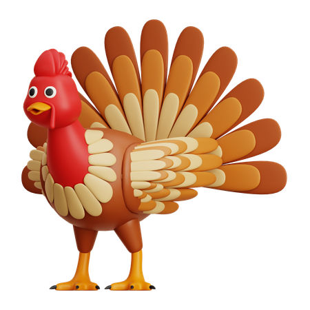 Turkey Bird  3D Icon