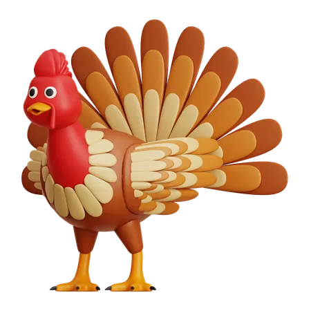 Turkey Bird  3D Icon