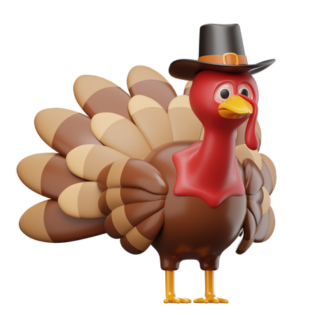 Turkey Bird  3D Icon