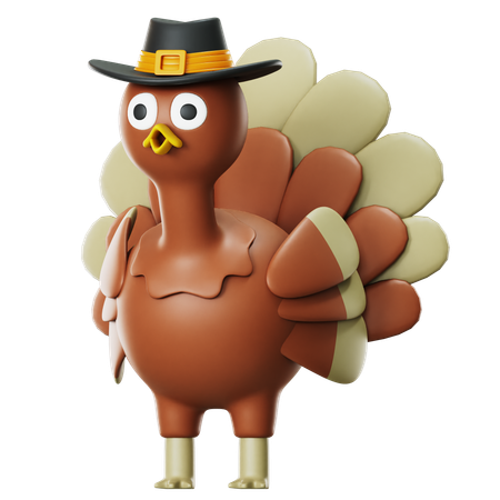 Turkey Bird  3D Icon