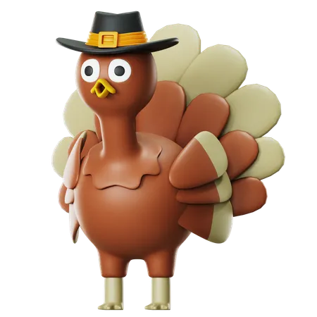 Turkey Bird  3D Icon