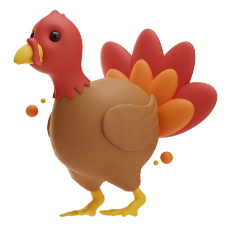 Turkey Bird 3D Icon