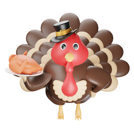 Turkey Chicken  3D Icon