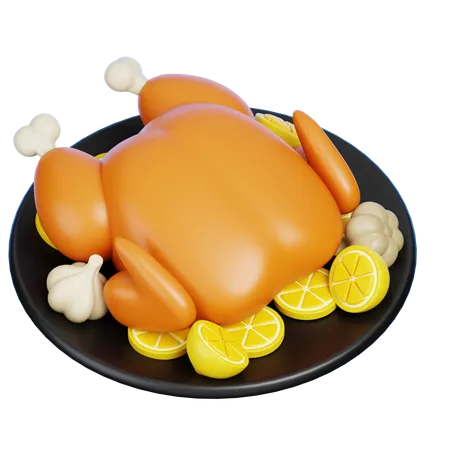 Turkey Dish  3D Icon